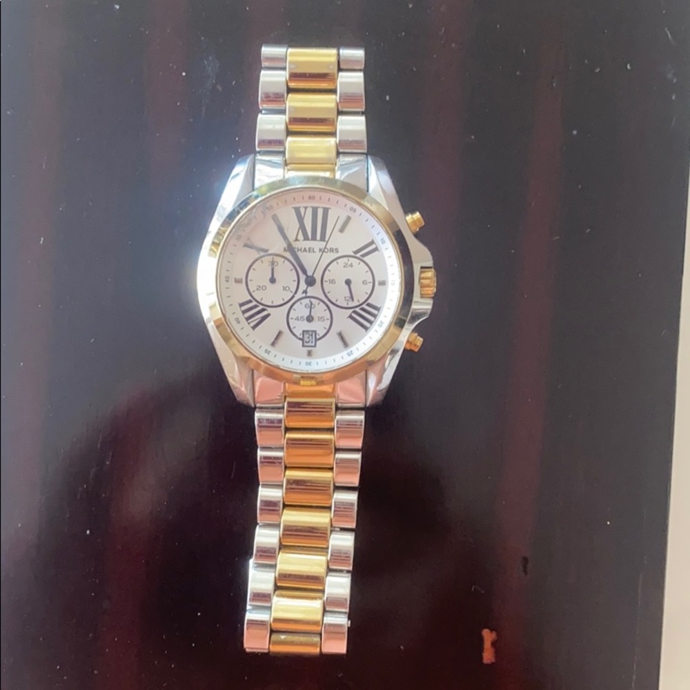 Two Toned Oversized Michael Kors Watch